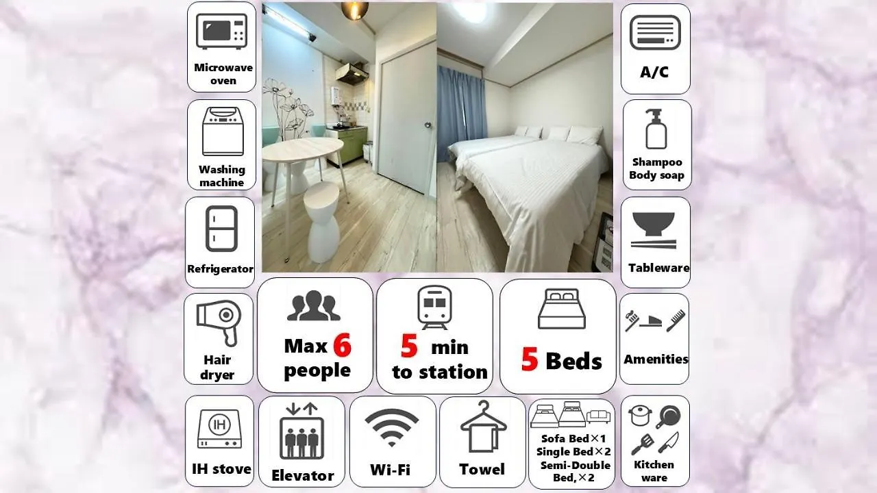 Apartament マルチステイ大阪難波53